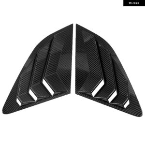 2個 サイド リアウィンドウ スクープルーバー シャッター ステッカー カバー トリム カー スタイリング ABS アクセサリー アウディ A3 8V ハッチバック - Carbon Pattern