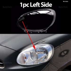 ヘッドライト ランプシェード クリア ヘッドライト レンズ 左右ランプシェード カバー 日産 マイクラ マーチ K13 プレフェイスリフト 2010-2015 - 1pc Left Side