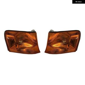 車フロント コーナーライト トヨタ チェイサー GX100 JZX100 1996 - 01 ヘッドライト ウィンカーランプ サイドアクセサリー - Yellow 1 Set