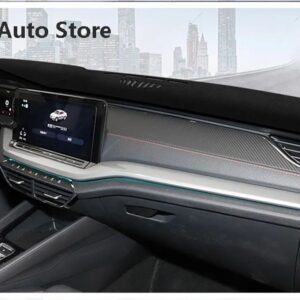 シュコダ オクタビア プロ A8 2021 2022 カーセンター コンソール ダッシュボード センターリアウィンドウライト サンシールド パッド プロテクター - Rear Window Red