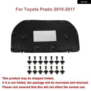 1個 車 エンジン フード 遮音 コットン 断熱 パッド カバー トヨタ プラド 2010-2020 - for Prado 2010-2017