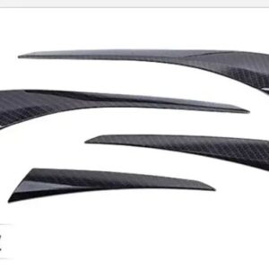 4個 マツダ CX5 CX-5 2017 2018 カーボン リア テールライト ランプカバー トリム テールライト モールディング ガーニッシュ サラウンド フレーム - army green