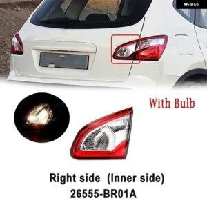 日産 キャシュカイ 2008-2015 EU バージョン テールライト リア ブレーキライト ウィンカーライト フォグランプ テールランプ 26550-BR00A - Right Inner-bulb