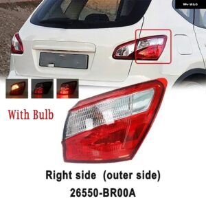 日産 キャシュカイ 2008-2015 EU バージョン テールライト リア ブレーキライト ウィンカーライト フォグランプ テールランプ 26550-BR00A - Right Outer-bulb