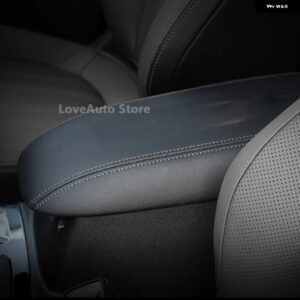 フォード エスケープ MK4 クーガ MK3 2020 2021 2022 センター アームレスト ボックス レザーカバー 内装 装飾 パッド アクセサリー - Black line