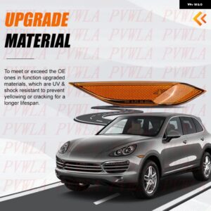 ポルシェ カイエン US バージョン 2011 - 14 車用 フロントウィンカー サイドライト ランプ インジケーター 95863107100 95863107200 - 1 PC Left