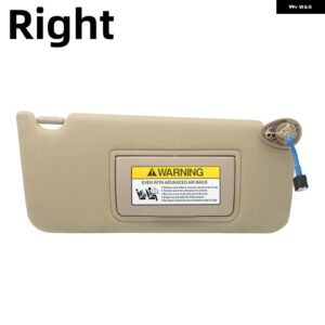 車用サンバイザー ワイヤードベージュ フロントガラス サンバイザー カバー メイクアップミラー 付き ホンダ アコードクーペセダン 2008-2012 - Right Side