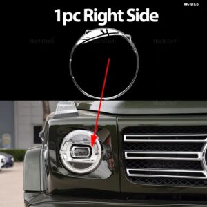 BIG G ヘッドライト カバー ランプシェード ヘッドランプ クリアレンズ カバー ブライトシェル メルセデス G クラス W463 2ND W464 G55 G63 G65 2019-2023 - 1pc Right Side