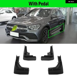 メルセデス ベンツ GLC X253 2016 - 22 WO/RB フェンダー マッド フラップ スプラッシュガード マッドガード マッド フラップ - With PEDAL