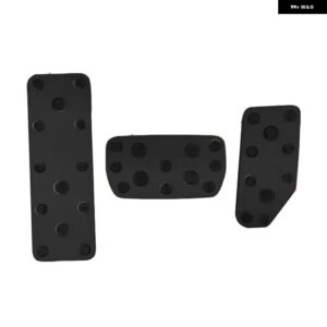 アクセルブレーキレストフットペダル 2024 スバル クロストレック インプレッサ AT 内装 パーツアクセサリー 合金 - BLACK For AT