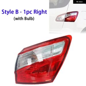 車用 テールライト ブレーキランプ リア ウィンカーライト 日産 キャシュカイ J10 2008-2015 EU バージョン 1個 - Style B 1pc Right