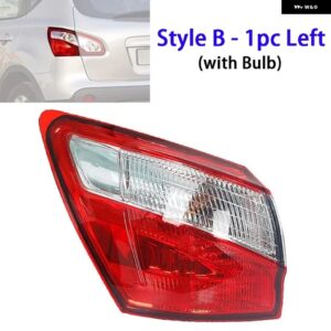車用 テールライト ブレーキランプ リア ウィンカーライト 日産 キャシュカイ J10 2008-2015 EU バージョン 1個 - Style B 1pc Left