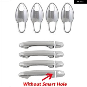 ホンダ CRV CR-V 2012-2016 車 ドアハンドル ボウルカバー ドアハンドル 外側ボウル ステンレス カバー アクセサリー - Without Hole 12Pcs