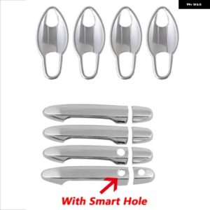 ホンダ CRV CR-V 2012-2016 車 ドアハンドル ボウルカバー ドアハンドル 外側ボウル ステンレス カバー アクセサリー - With Hole 12Pcs