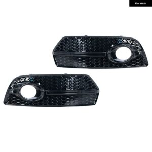 アウディ Q5 スタンダード 2009-2012 車用 フロント バンパー フォグランプ ベゼル ハニカムシェイプ フォグランプ カバー グリル 8R0807681E 8R0807682E - 1 Pair