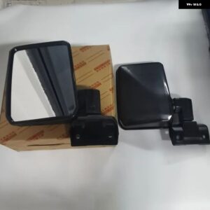 トヨタ ランドクルーザー 2.4L コンプリートミラー マニュアル 右+左サイドミラー OEM 87910-60142 87940-60372 VDJ79 VDJ76 1ペア - black