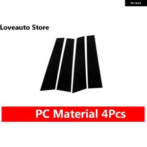 車体ミドルコラムサイドカバー フレーム トリム ステッカー 外装 アクセサリー フォルクスワーゲン VW ティグアン MK2 2020 2021 2017 - 19 - 4pcs