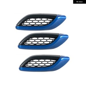 マセラティ レヴァンテ 2017-2020 2021 2022 ブルー カーサイドフェンダー エア アウトレット ベントカバー ストリップ フロントドアフェンダー 670065951 - 3PCS Right