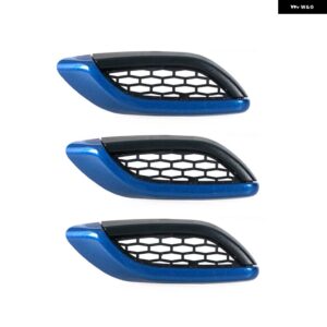 マセラティ レヴァンテ 2017-2020 2021 2022 ブルー カーサイドフェンダー エア アウトレット ベントカバー ストリップ フロントドアフェンダー 670065951 - 3PCS Left