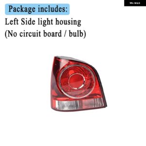 フォルクスワーゲン VW POLO 9N 9N3 ハッチバック 2005-2010 テールライト リアリバースランプ 回路基板 バルブ 無 6Q6945095AB 6Q6945096AB - Red Left Side