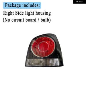 フォルクスワーゲン VW POLO 9N 9N3 ハッチバック 2005-2010 テールライト リアリバースランプ 回路基板 バルブ 無 6Q6945095AB 6Q6945096AB - Black Right Side