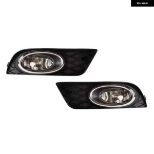 車用フロント バンパー フォグランプ ホンダ シビック 2012 2013 フォグランプ カバー 付き バルブ 無 自動車アクセサリー 33950-TR0-H11 33900-TR0-H11 - Left and Right