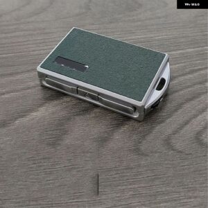 スエード 合金 製車用キーフォブケースカバー リモートキー チェーン ポールスター 1 2 - Green