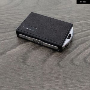 スエード 合金 製車用キーフォブケースカバー リモートキー チェーン ポールスター 1 2 - black