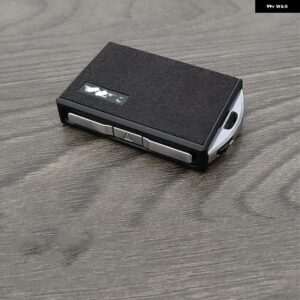 スエード 合金 製車用キーフォブケースカバー リモートキー チェーン ボルボ XC90 XC60 S90 V90 - black