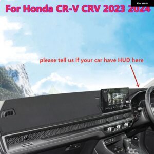 RHD レザー ダッシュボード カバー ダッシュ プロテクター パッド マット ホンダ CR-V CRV 2023 2024 - RHD-with HUD