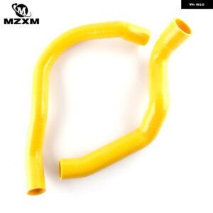 1991-2001 ジープ チェロキー XJ 4.0L シリコン ラジエーター ウォーターホース パイプ キット - Yellow