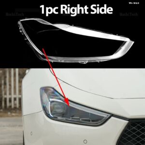 車用 ヘッドライト カバー ランプシェード 防水 明シェルカバー ランプ クリアレンズ カバー マセラティ ギブリ M157 2014 2017 2018 2019 - 1pc Right Side