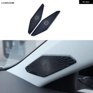 Aピラー サウンドホーンカバー サウンド フレーム 装飾 トリム インテリア アクセサリーVWジェッタMK7 2019 - 21 - black