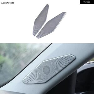 Aピラー サウンドホーンカバー サウンド フレーム 装飾 トリム インテリア アクセサリーVWジェッタMK7 2019 - 21 - Silver