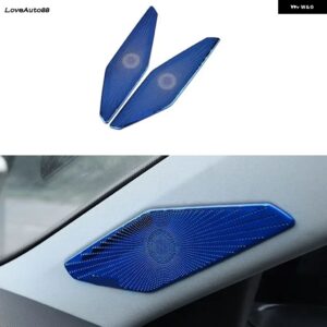 Aピラー サウンドホーンカバー サウンド フレーム 装飾 トリム インテリア アクセサリーVWジェッタMK7 2019 - 21 - Blue
