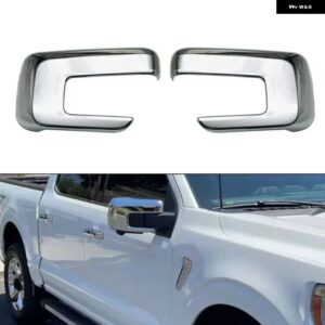 1ペア電気メッキ 光沢ブラック車サイドミラー カバー フォード F150 F-150 2021-2023バックミラー カバー 30 * 22 * 11CMアクセス - Electroplating