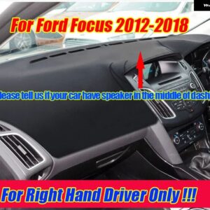 RHDレザー ダッシュボード カバー ダッシュ プロテクター パッド マット フォード フォーカス 2012-2018 - RHD-with speaker