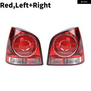 1/2個 車用リア バンパー テールライト VW P'OLO 9N 9N3 ハッチバック 2005-2010 - Red-1Pair