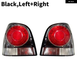 1/2個 車用リア バンパー テールライト VW P'OLO 9N 9N3 ハッチバック 2005-2010 - Black-1Pair