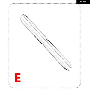 VW タオス 2021 2022 車用サイドリーフサイド 装飾 ラベル フレーム ステッカー カバー カーアクセサリー - E