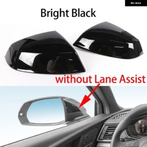 ブラックカーボンパターンリアビュー 外装 サイドミラー キャップ アウディ Q5 SQ5 FY 2018-2024 Q7 SQ7 4M 2016-2024 - 1 pair black