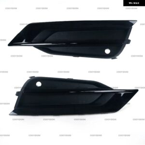 フォグランプ グリル フロント バンパー グリル ブラック カーボン スタイル ボルボ S90 V90 2016 - 19 31425447 31425446 - black 1 pair