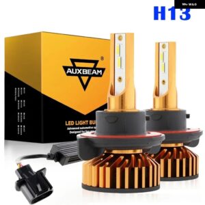 AUXBEAM10000LM 52W LED ヘッドライト バルブ 6500K クールホワイト 車用 フォグランプ バルブ ミニサイズ F2シリーズ - H13