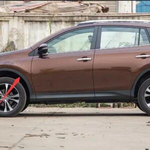 2013 2014 2015 トヨタ RAV4 ホイールアーチ トリム フロントリア バンパー リーフ トリム パネル ホイールアイブロウ アンチインサーション - left 1 pcs2