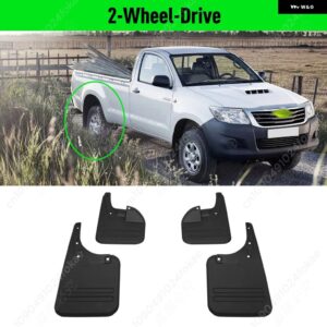 トヨタ ハイラックス ビーゴ 2005 - 10 2012 2013 2014 フェンダー マッドガード ガードスプラッシュ フラップ マッドガード - 2-wheel-drive