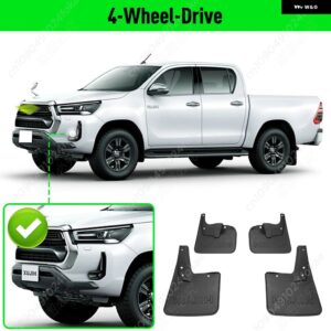 トヨタ ハイラックス ビーゴ 2016 - 23 フェンダー マッドガード ガードスプラッシュ カーアクセサー - 4-wheel-drive