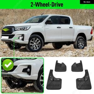 トヨタ ハイラックス ビーゴ 2016 - 23 フェンダー マッドガード ガードスプラッシュ カーアクセサー - 2-wheel-drive