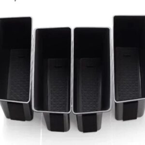 VW ゴルフ 8 MK8 2020 2021 2022 車用フロントドアインナー アームレスト ハンドルドア多機能 収納 ボックス アクセサリー - 4Pcs One Set