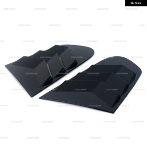 ベント カーボンサーフェス スタイル スポイラー 装飾 アクセサリー クォーターサイドウィンドウルーバースクープ VW シロッコ 2009-2018 - Bright Black