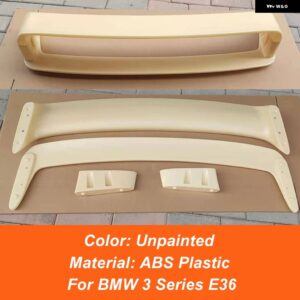 BMW 3シリーズ E36 M3 LTD スポイラー 1990 91 92 93 94 95 96 97 98 99 2000 4個 ABS プラスチック リア トランク リッド ブートスポイラー ウィング - Unpainted